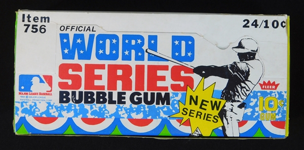 Extremely Rare 1971 Fleer World Series Unopened Vending Box of (500) Cards