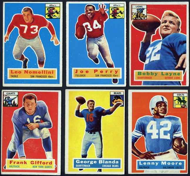 1956 Topps Football Complete Set w/ Checklist