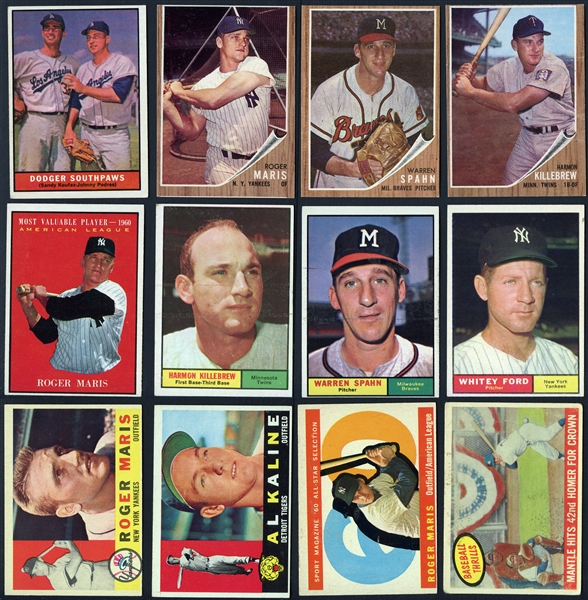 1958-1962 Shoebox Collection of Over (550) w/ Stars & HOFers