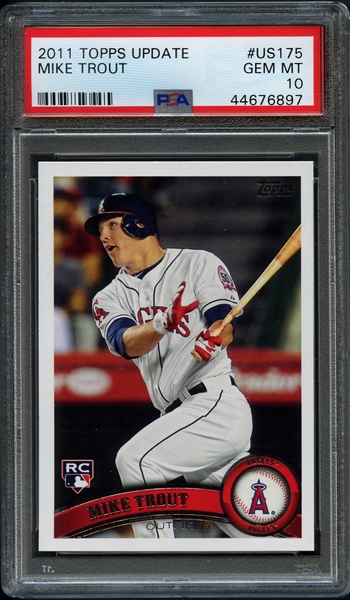 2011 Topps Update #175 Mike Trout PSA 10 GEM MINT
