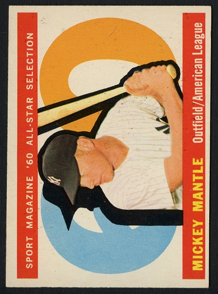 1960 Topps #563 Mickey Mantle All Star