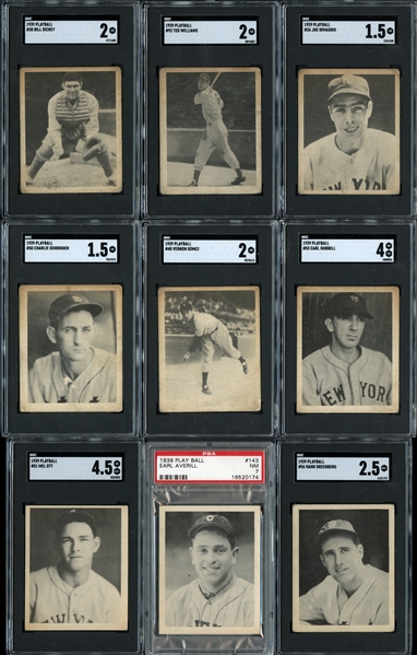 1939 Playball Complete Set All SGC/PSA Graded