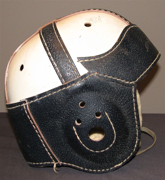 1940s-50s MacGregor Goldsmith All America 54 Leather Football Helmet 