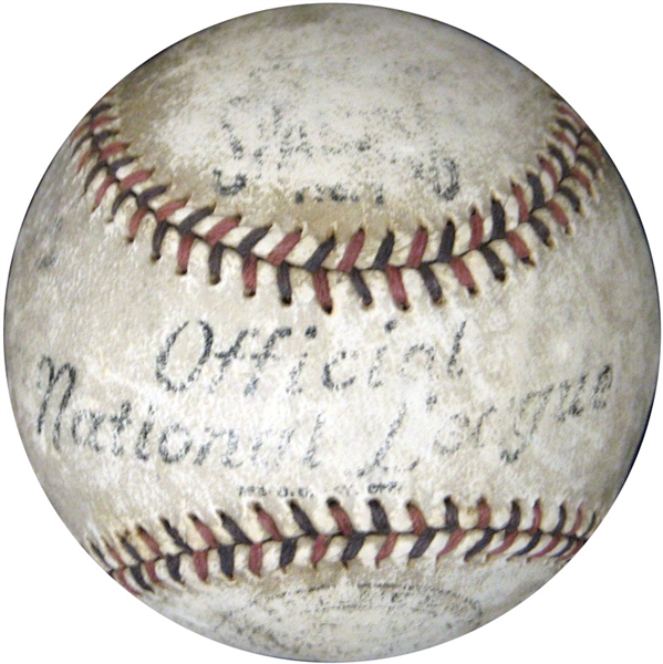 Scarce 1910-11 Official National League (Lynch) Baseball