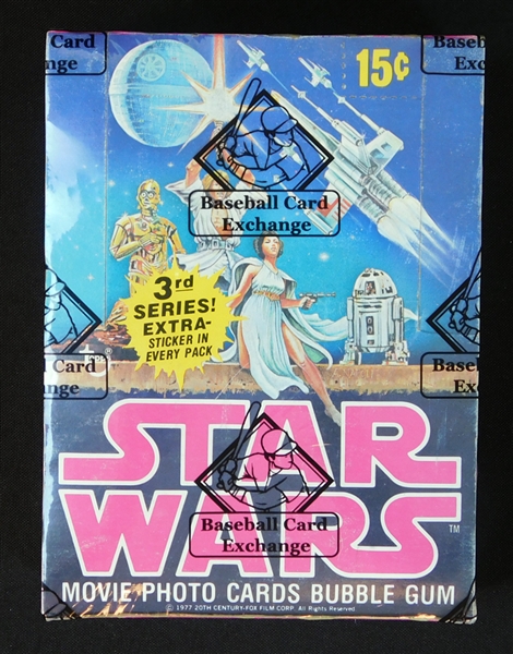 1977 Star Wars Series 3 Full Unopened Wax Box BBCE