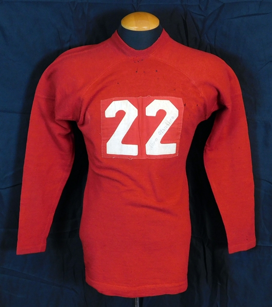1941 Stanford Indians (Cardinal) Norm Standlee Game-Used Home Jersey Worn in 1941 Rose Bowl