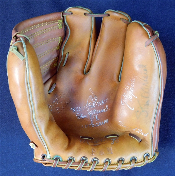 Stan Musial Autographed 1950s Stan-the-Man PMM Playmaker Glove
