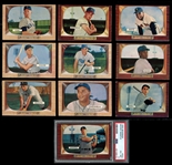 1955 Bowman Baseball Complete Set with PSA 6 Mantle