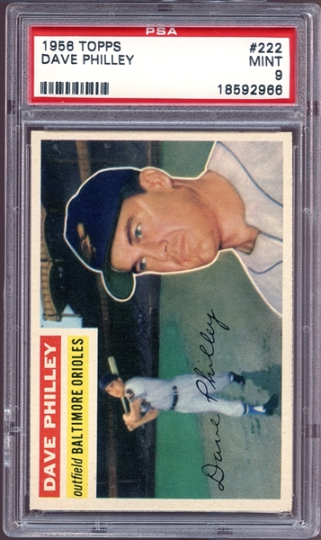 1956 Topps #222 Dave Philley PSA 9 MINT