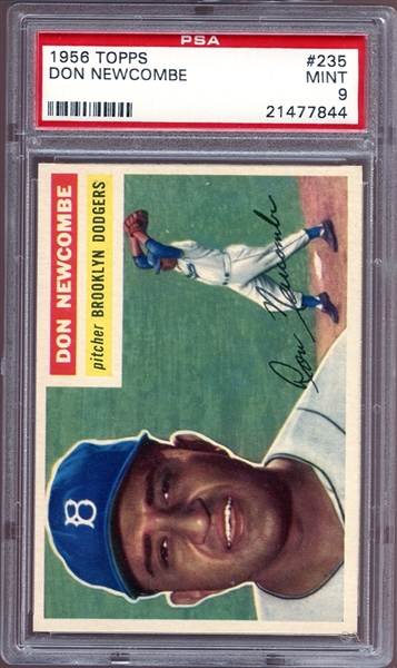 1956 Topps #235 Don Newcombe PSA 9 MINT