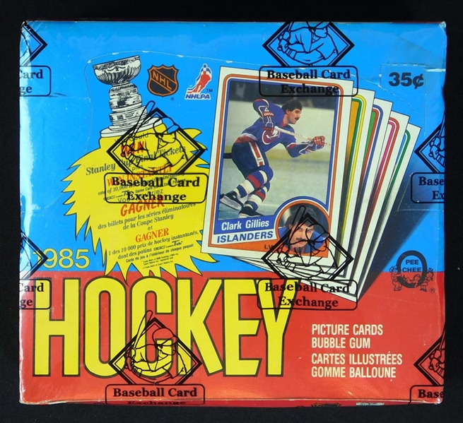 1984-85 O-Pee-Chee Hockey Full Unopened Wax Box BBCE