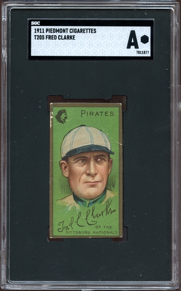 1911 T205 Gold Border Fred Clarke SGC AUTHENTIC