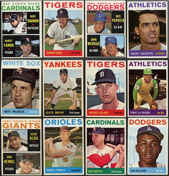 1964 Topps Group/Partial Set of 366/598 Plus Extras