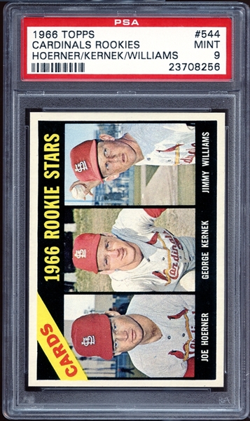 1966 Topps #544 Cardinals Rookies PSA 9 MINT