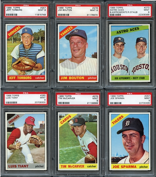 1966 Topps 30 Card Group All PSA MINT 9 (253-304)