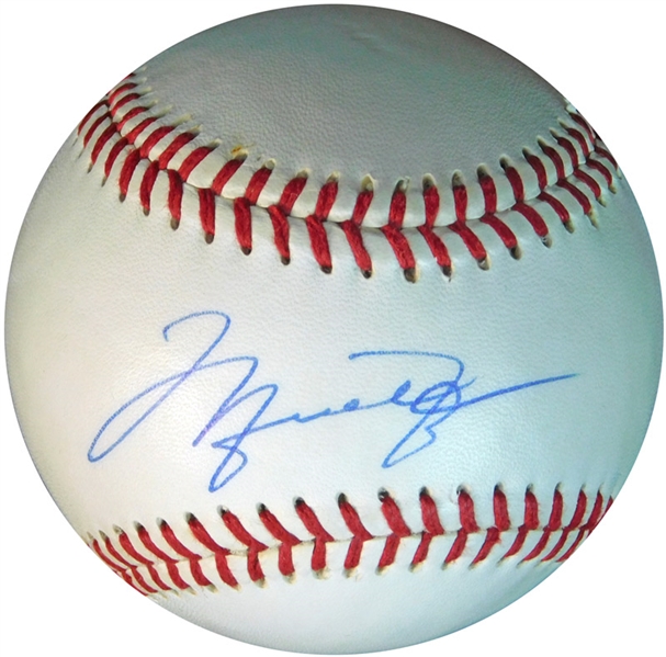 Michael Jordan Single-Signed Baseball UDA and JSA