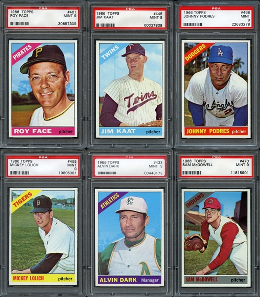 1966 Topps 30 Card Group All PSA MINT 9 (432-474)