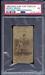 1888 N403 Yum Yum Tobacco Mickey Welch Pitching PSA 1 PR-Extremely Rare, The Only Graded Example Known In The Hobby