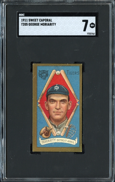 1911 Sweet Caporal T205 George Moriarity SGC 7 NM