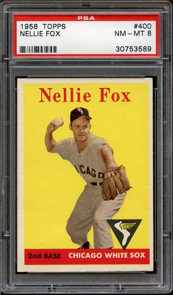 1958 Topps #400 Nellie Fox PSA 8 NM/MT