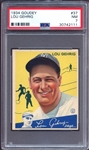 1934 Goudey #37 Lou Gehrig PSA 7 NM