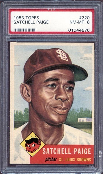1953 Topps #220 Satchell Paige PSA 8 NM/MT