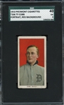 1910 Piedmont Cigarettes T206 Ty Cobb Portrait, Red Background SGC 3 VG