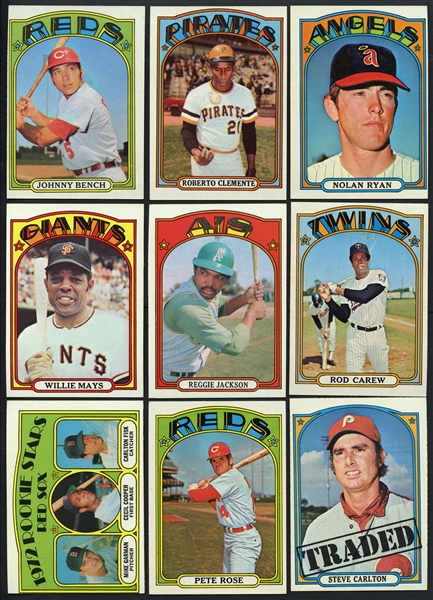 1972 Topps Exceptionally High Grade Complete Set