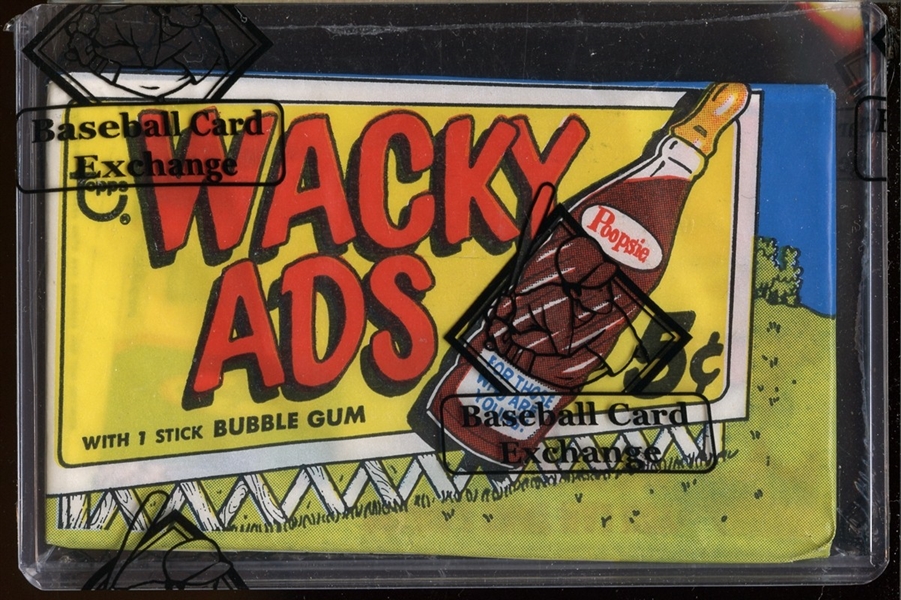 1969 Topps Wacky Ads Unopened Wax Pack W/Card #31 “Sailem” on Front (BBCE)