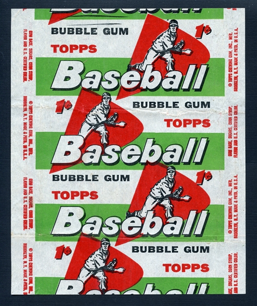 1958 Topps Baseball 1-Cent Wrapper