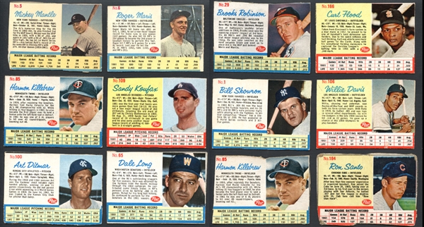1961-64 Baseball Shoebox Group of (78) with Stars and HOFers