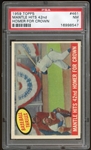 1959 Topps #461 Mickey Mantle Hits For The Crown PSA 7 NM