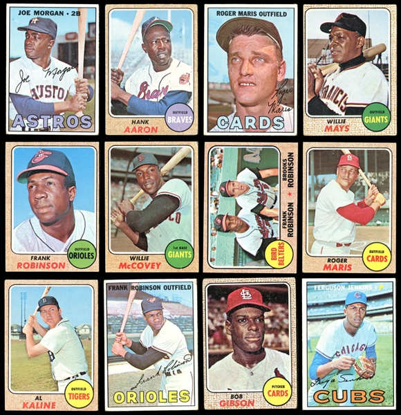 1967-68 Topps Baseball Group of (120) with Stars and HOFers