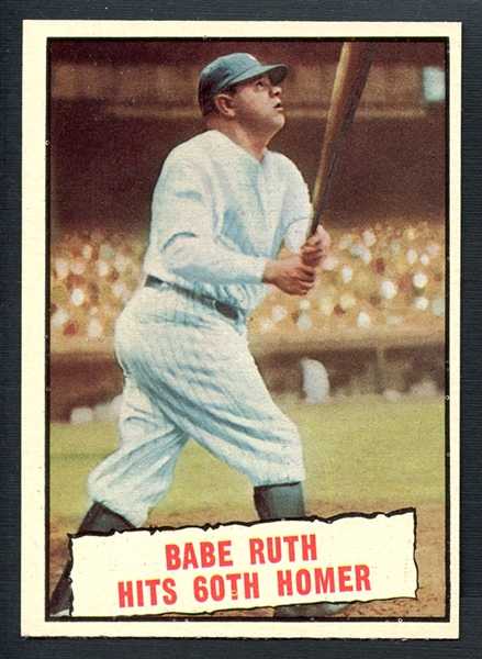 1961 Topps #401 Babe Ruth Hits 60th Homer