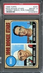 1968 Topps #247 Reds Rookie Stars Johnny Bench, Ron Tomkins PSA 8 NM-MT
