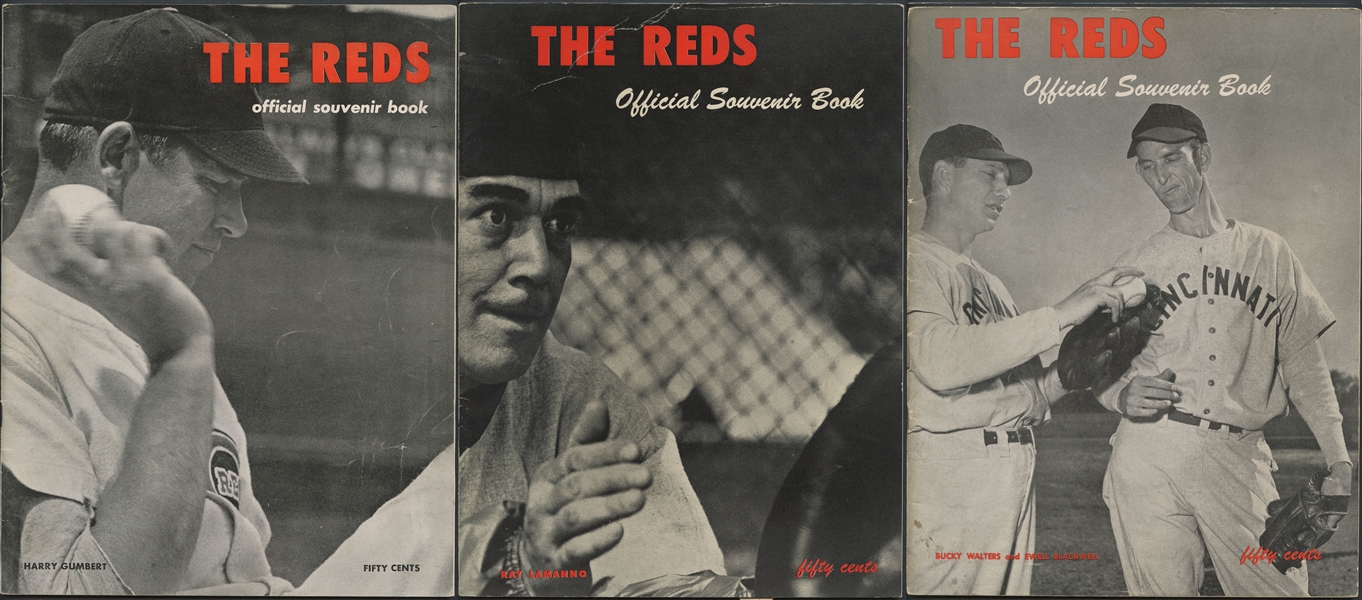 1947-49 Cincinnati Reds Yearbook Group of (3)