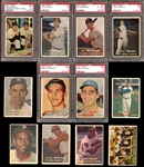 1957 Topps Baseball Complete Set with PSA Graded and Checklist 4/5