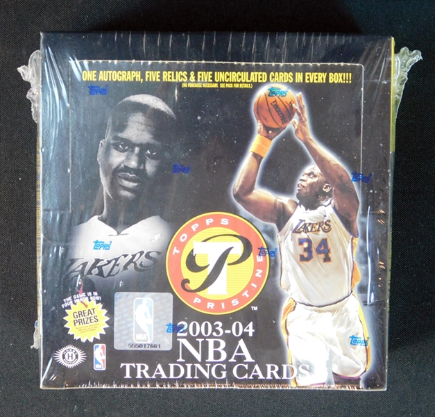 2003-04 Topps Pristine Basketball Unopened Hobby Box
