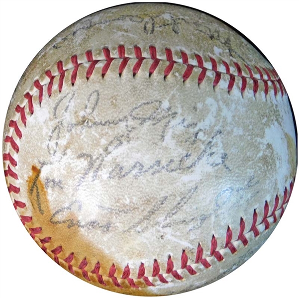 1941 St. Louis Cardinals Multi-Signed Baseball with (12) Signatures Including Mize, Southworth and Slaughter JSA