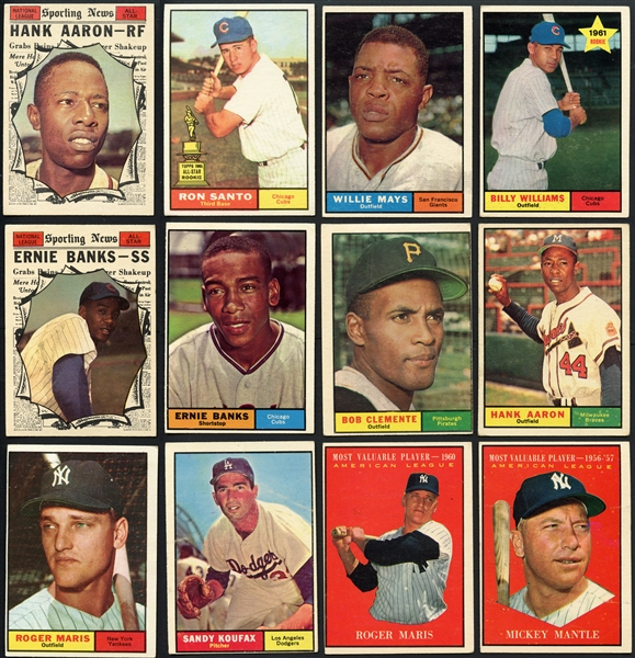 1961 Topps Group of (750+) w/ Rookies, HOFers, High Numbers