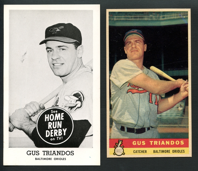 1959 Bazooka and Home Run Derby Gus Triandos Group of (2)