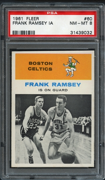 1961 Fleer #60 Frank Ramsey IA PSA 8 NM-MT