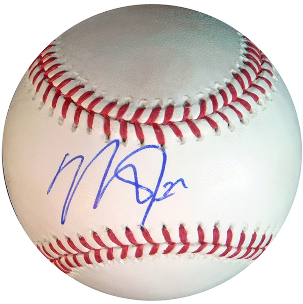 Mike Trout Single-Signed OML (Manfred) Ball JSA
