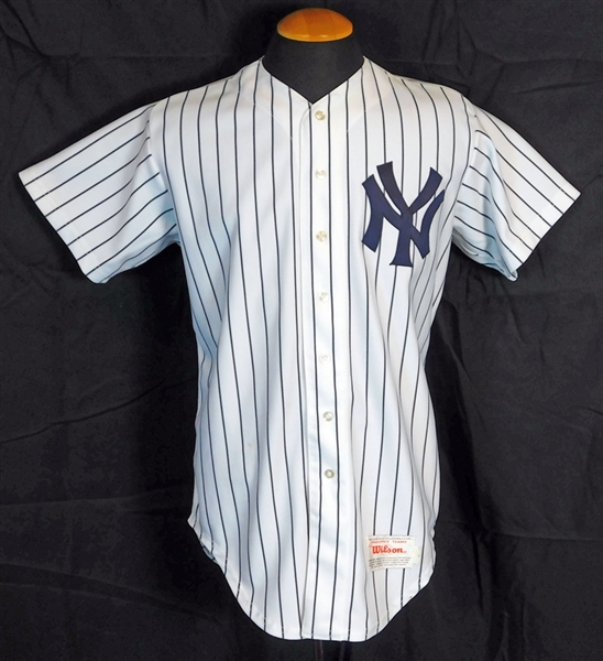 1989 Hal Morris/Ken Phelps New York Yankees Game-Used Home Jersey