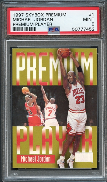 1997 Skybox Premium #1 Michael Jordan Premium Player PSA 9 MINT