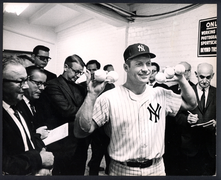 1968 Mickey Mantle New York Yankees Type I Original Photograph by Louis Requena