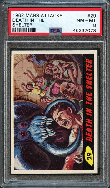 1962 Mars Attacks #29 Death in the Shelter PSA 8 NM-MT