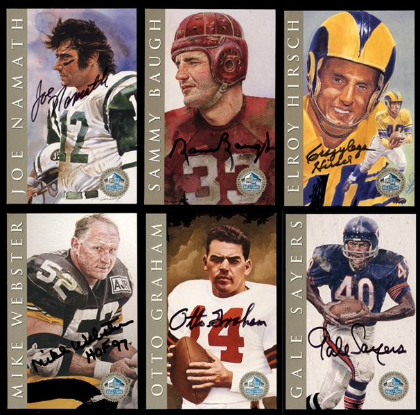 1998 Ron Mix NFL Hall of Fame Signature Series Platinum Edition Complete Set All SGC Authenticated/Graded