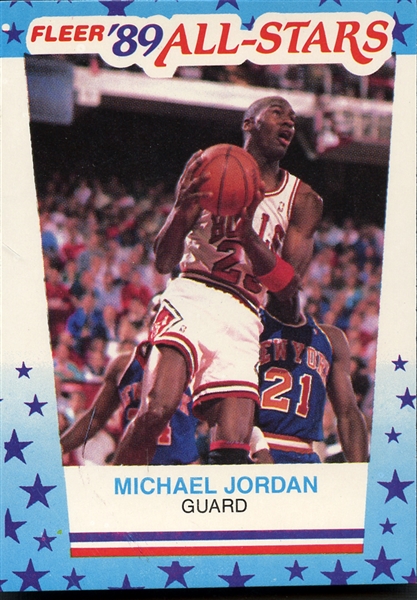 1989 Fleer #3 Sticker All Stars Michael Jordan