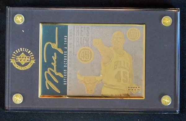 1996 Upper Deck 24 Karat Gold Michael Jordan 1794/2345